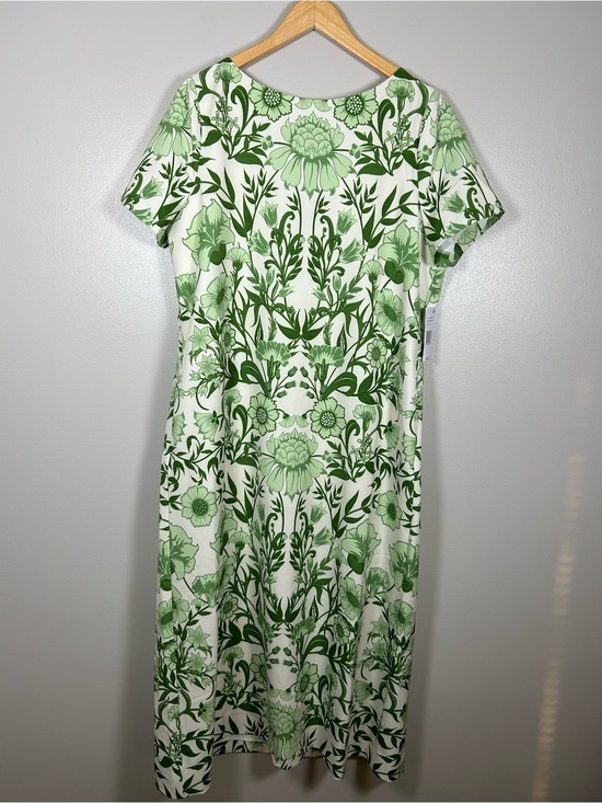 Mestiza New York Dresses & Skirts - Mestiza New York Adria Green Ivory Floral Pocketed Midi Column Dress NWT